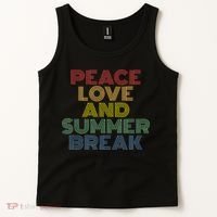 Peace Love And Summer Break Summer Lover Tank Top thumb 2