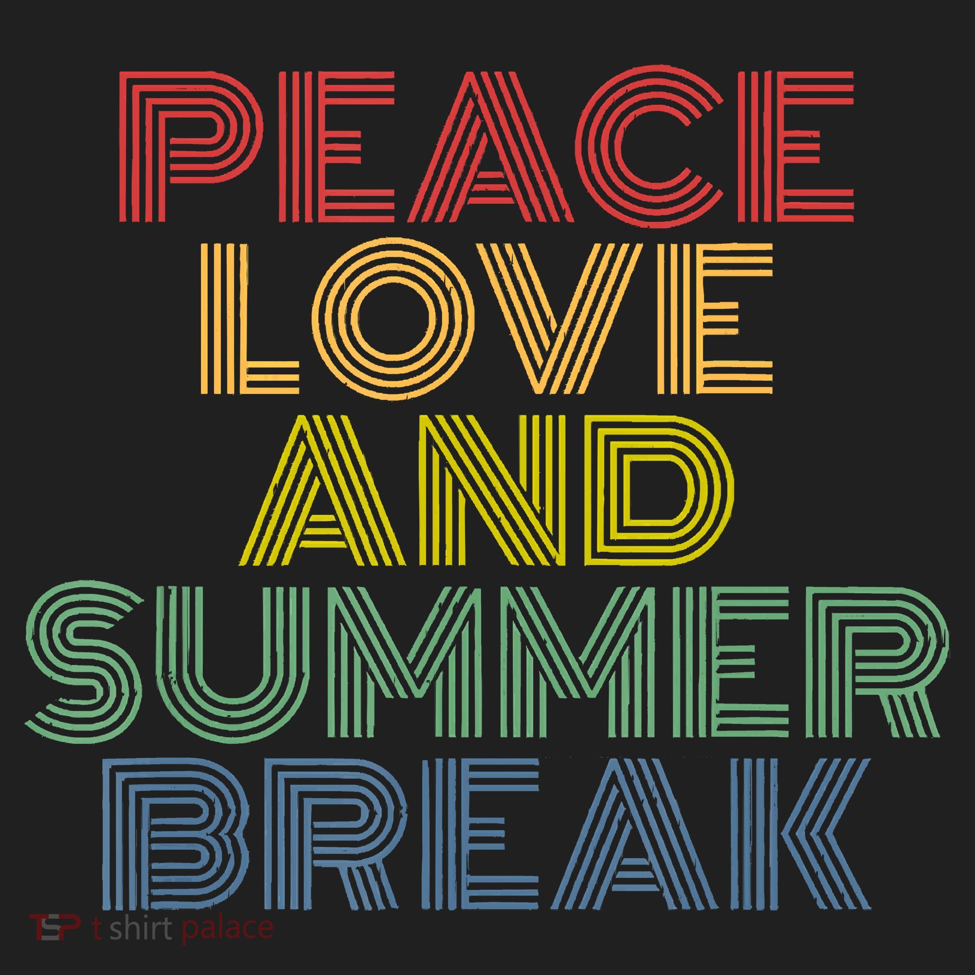 Peace Love And Summer Break Summer Lover Golf Towel