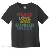 Peace Love And Summer Break Summer Lover Toddler T-Shirt thumb 0
