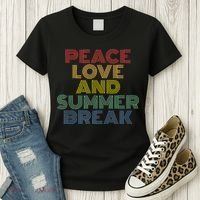 Peace Love And Summer Break Summer Lover Women's T-Shirt thumb 3