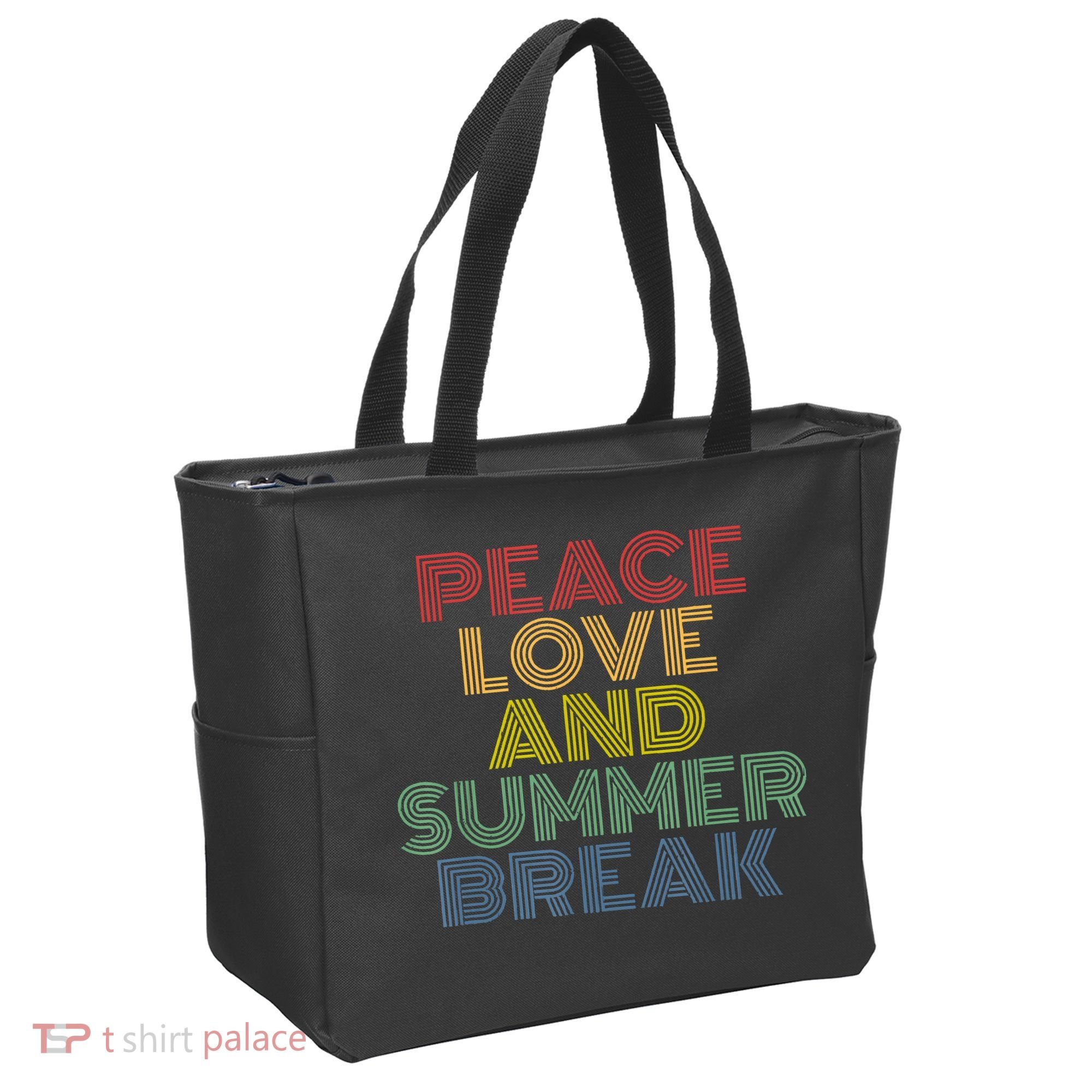 Peace Love And Summer Break Summer Lover Tote Bag