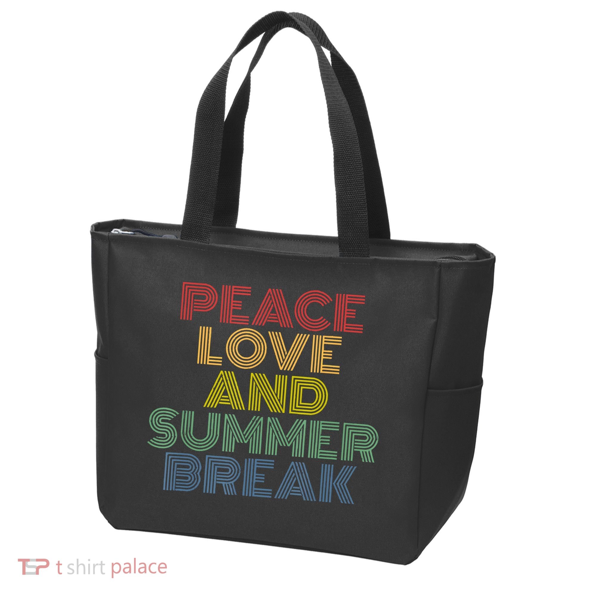 Peace Love And Summer Break Summer Lover Tote Bag