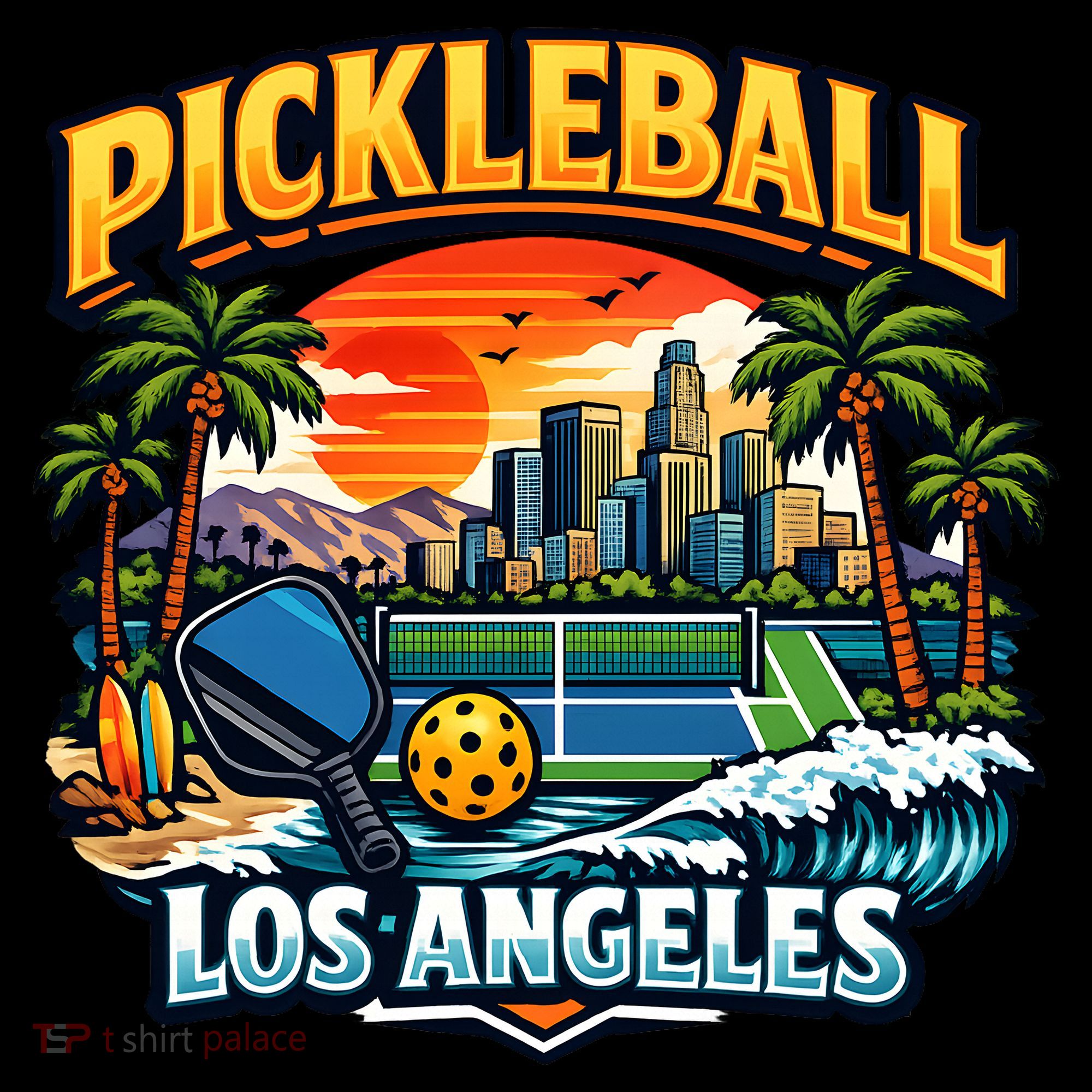 Pickleball Los Angeles Women's Crop Top Tee