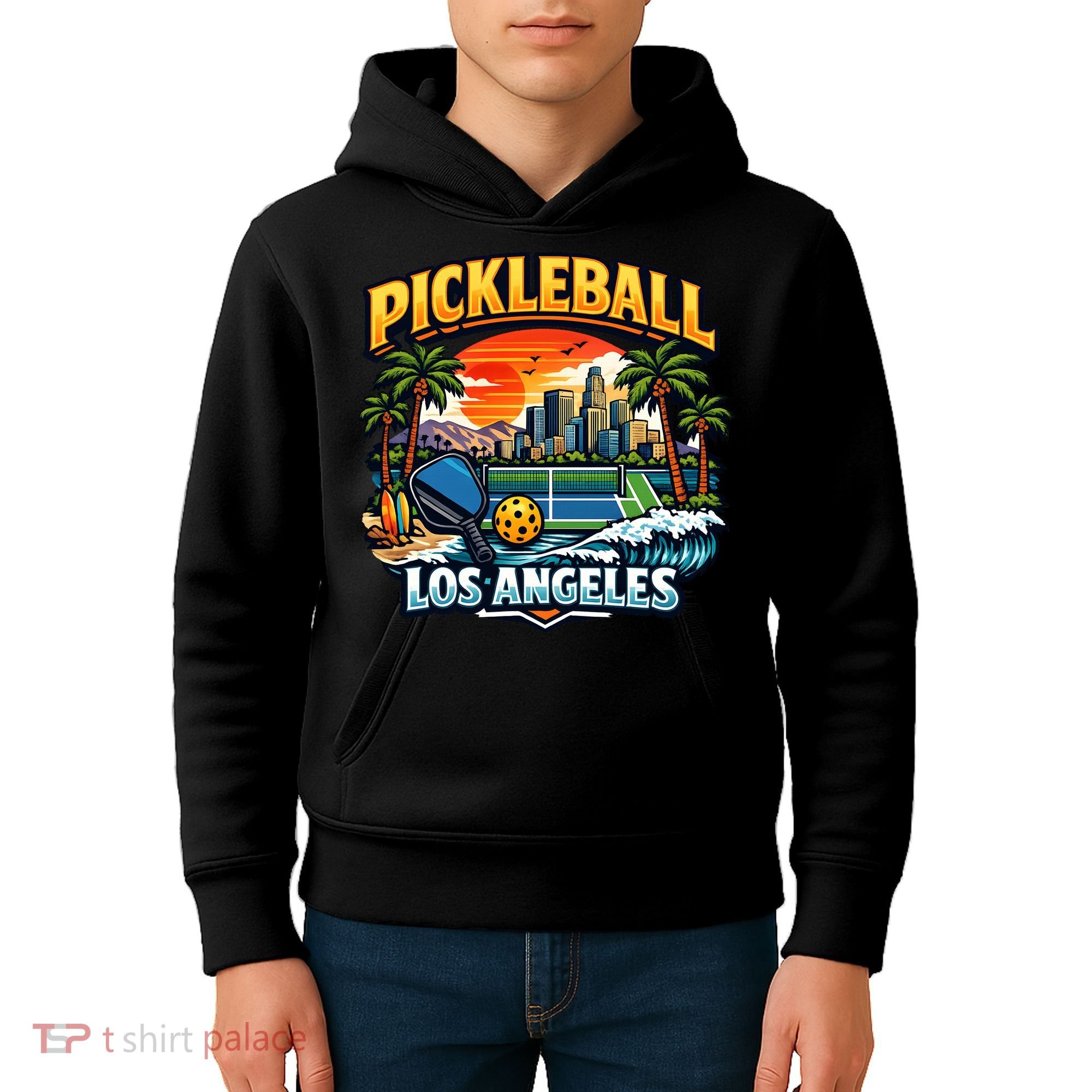 Pickleball Los Angeles Kids Hoodie