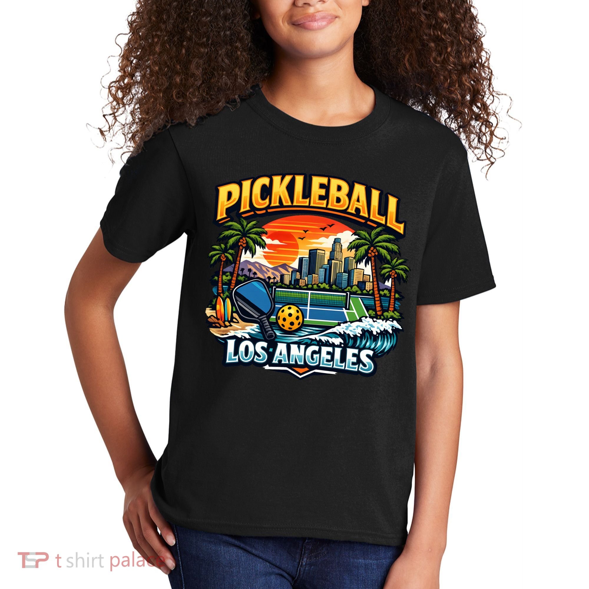 Pickleball Los Angeles Kids T-Shirt
