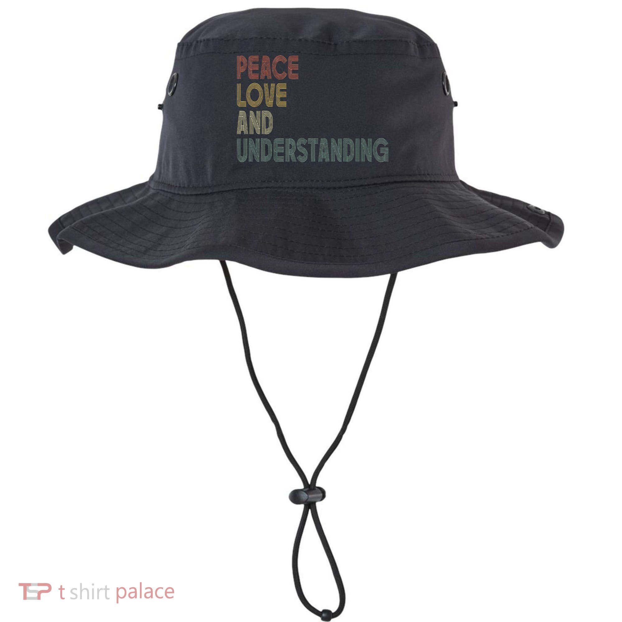 Peace Love And Understanding Inspirational Bucket Hat