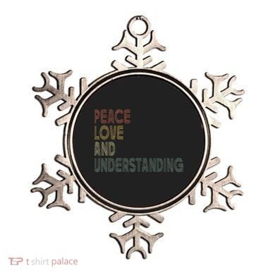 Peace Love And Understanding Inspirational Ornament