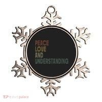 Peace Love And Understanding Inspirational Ornament thumb 0
