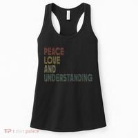 Peace Love And Understanding Inspirational Women's Tank Top thumb 0