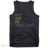 Peace Love And Understanding Inspirational Tank Top thumb 0
