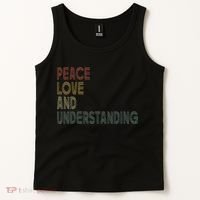 Peace Love And Understanding Inspirational Tank Top thumb 2