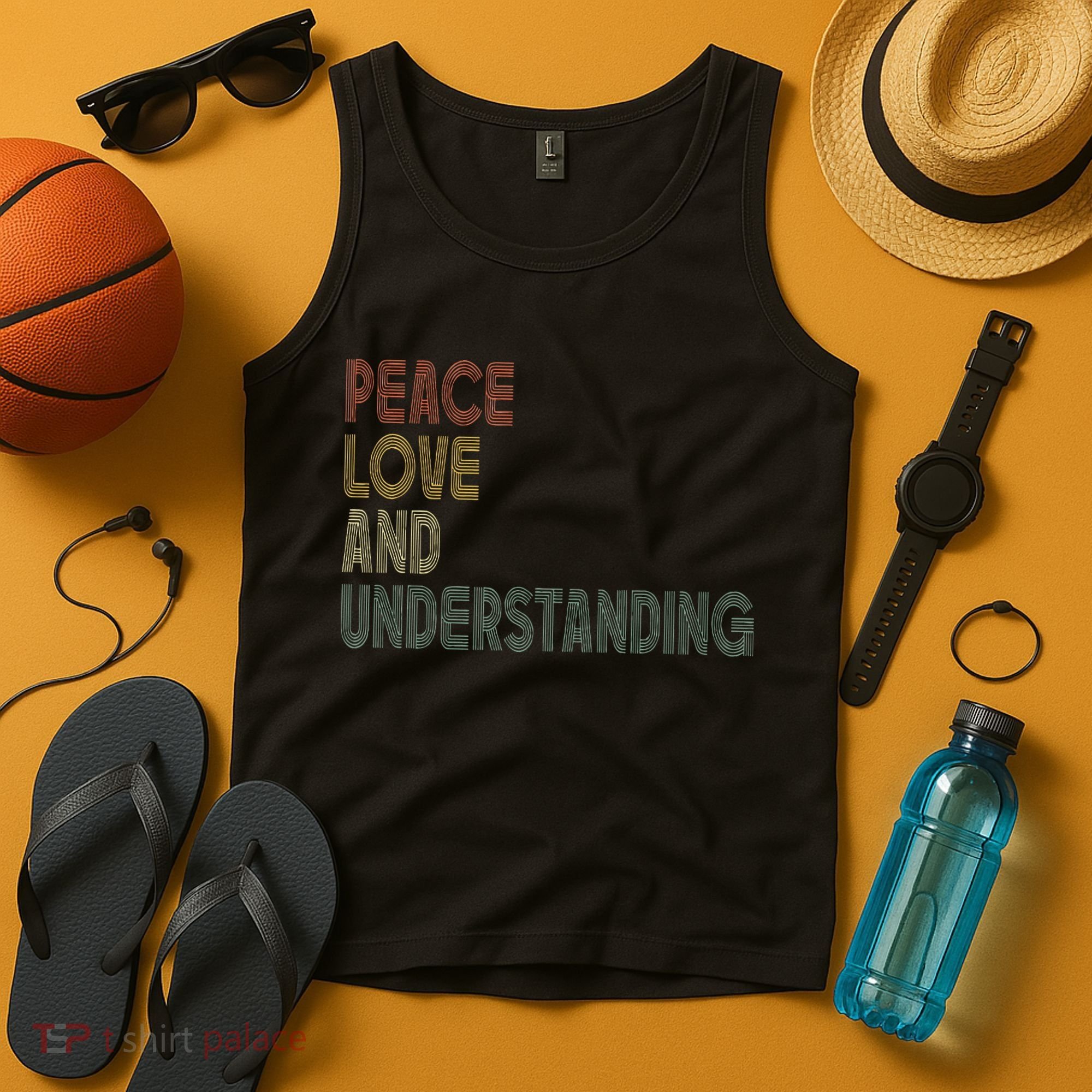 Peace Love And Understanding Inspirational Tank Top
