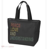 Peace Love And Understanding Inspirational Tote Bag thumb 3