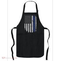 Police Lieutenant American Flag Usa Thin Blue Apron thumb 0