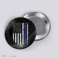 Police Lieutenant American Flag Usa Thin Blue Button thumb 0