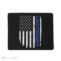 Police Lieutenant American Flag Usa Thin Blue Mousepad thumb 0