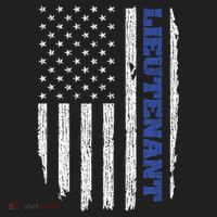 Police Lieutenant American Flag Usa Thin Blue Hat thumb 2
