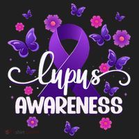Purple Lupus Awareness Ribbon Purple Butterflies Lupus Hat thumb 2