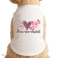 Peace Love Axolotl Heart Leopard Gift Nager Doggie Tank thumb 0