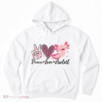 Peace Love Axolotl Heart Leopard Gift Nager Hoodie thumb 0
