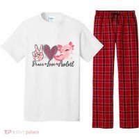 Peace Love Axolotl Heart Leopard Gift Nager Pajama Set thumb 0