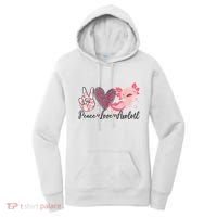 Peace Love Axolotl Heart Leopard Gift Nager Women's Hoodie thumb 0
