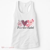 Peace Love Axolotl Heart Leopard Gift Nager Women's Tank Top thumb 0