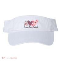 Peace Love Axolotl Heart Leopard Gift Nager Visor thumb 0