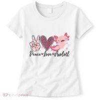 Peace Love Axolotl Heart Leopard Gift Nager Women's T-Shirt thumb 0