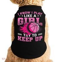Play Like A Girl Basketball Doggie Tank thumb 0