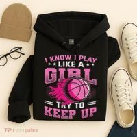 Play Like A Girl Basketball Hoodie thumb 4