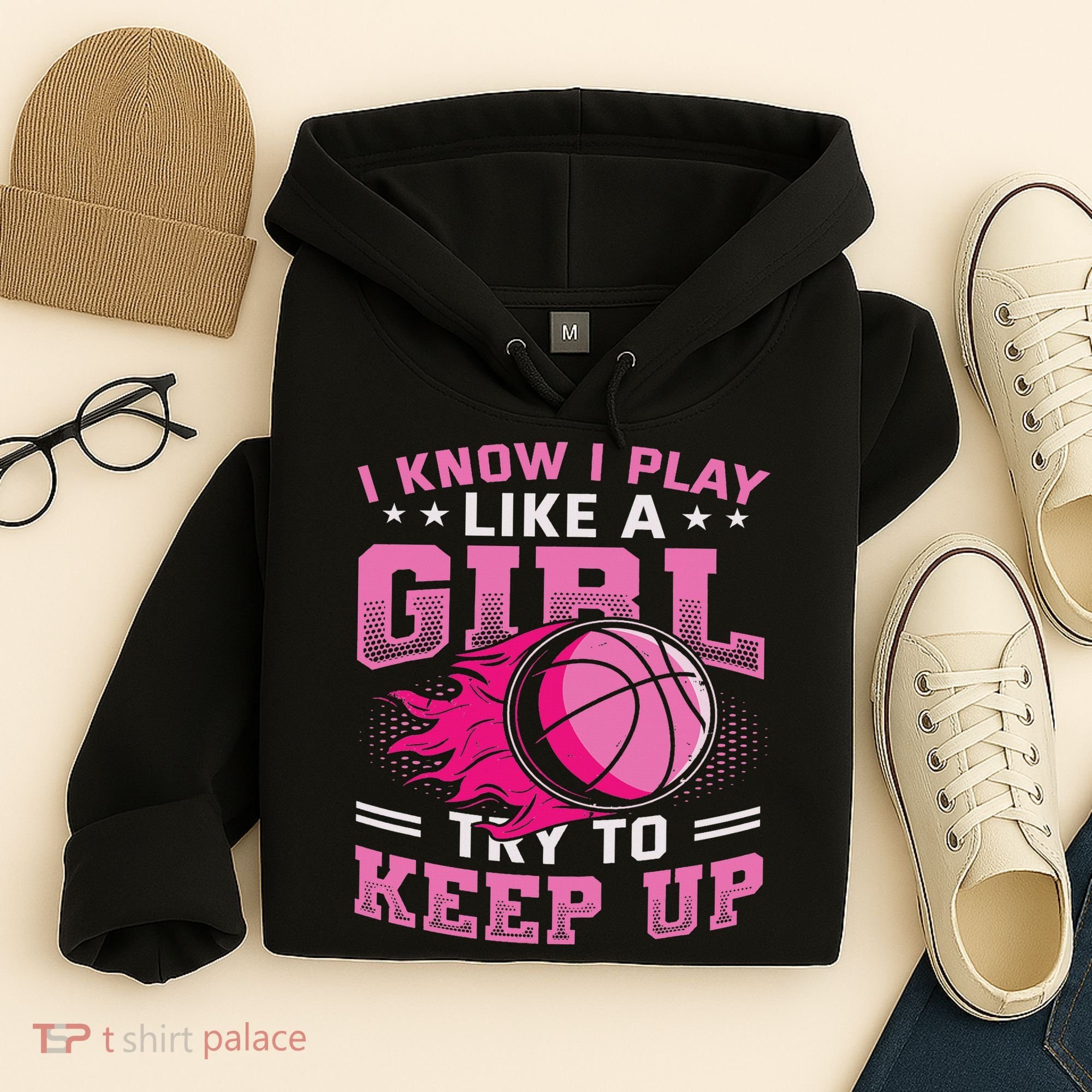 Play Like A Girl Basketball Hoodie