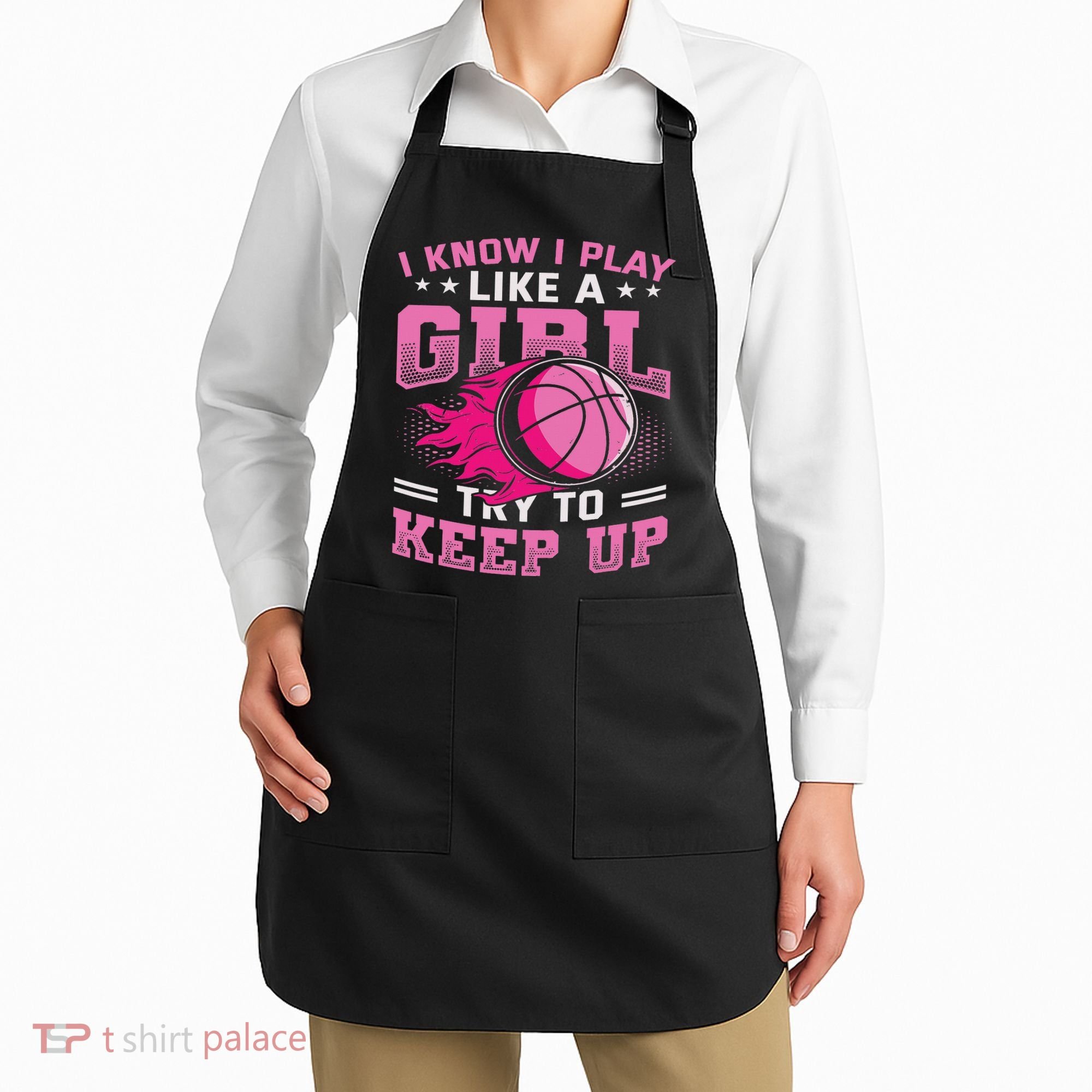 Play Like A Girl Basketball Apron