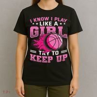 Play Like A Girl Basketball T-Shirt thumb 4