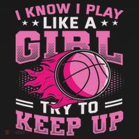 Play Like A Girl Basketball Women's Hoodie thumb 2
