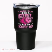 Play Like A Girl Basketball Tumbler thumb 0