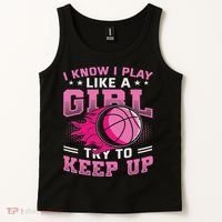Play Like A Girl Basketball Tank Top thumb 2