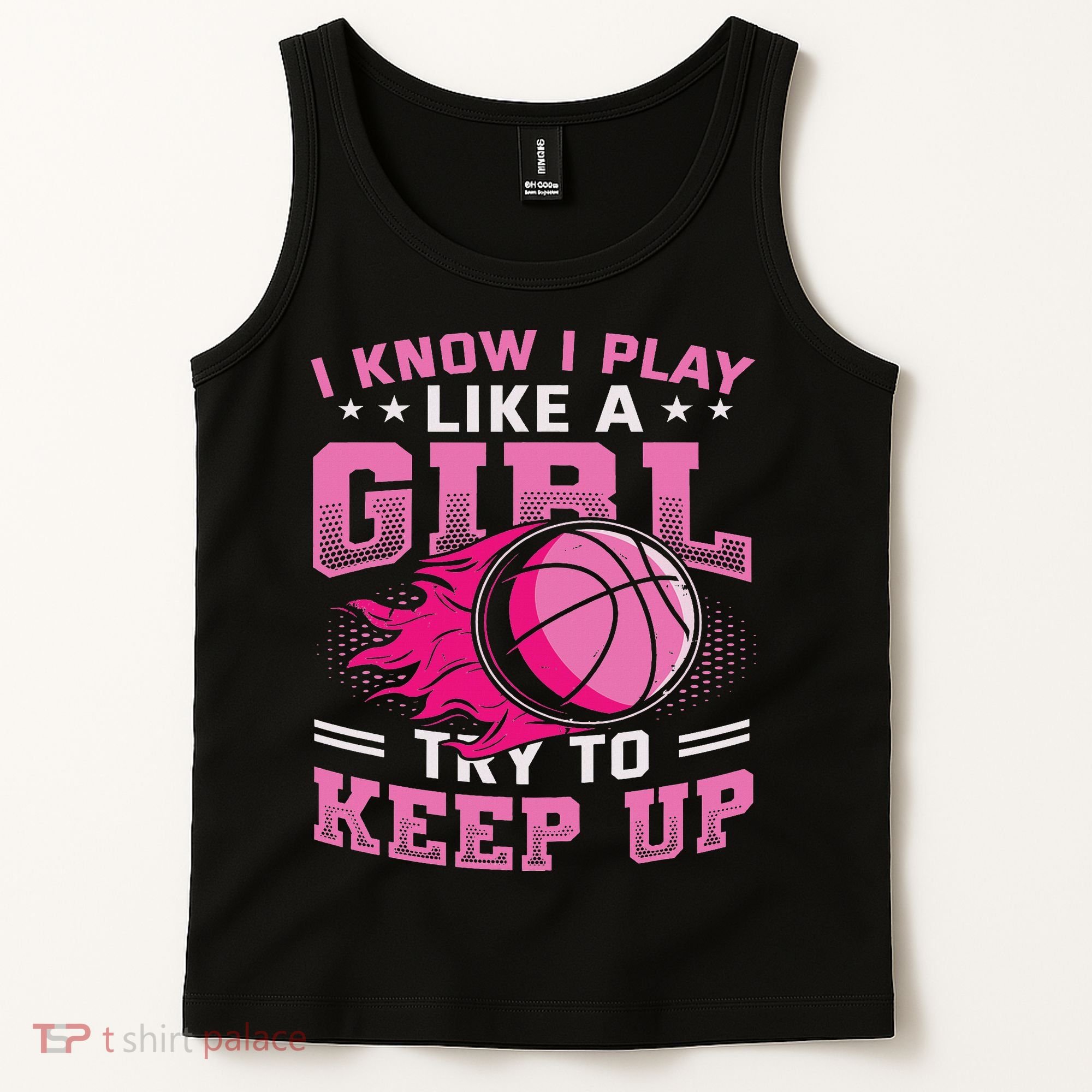 Play Like A Girl Basketball Tank Top