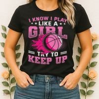 Play Like A Girl Basketball Women's T-Shirt thumb 2