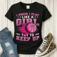 Play Like A Girl Basketball Women's T-Shirt thumb 3