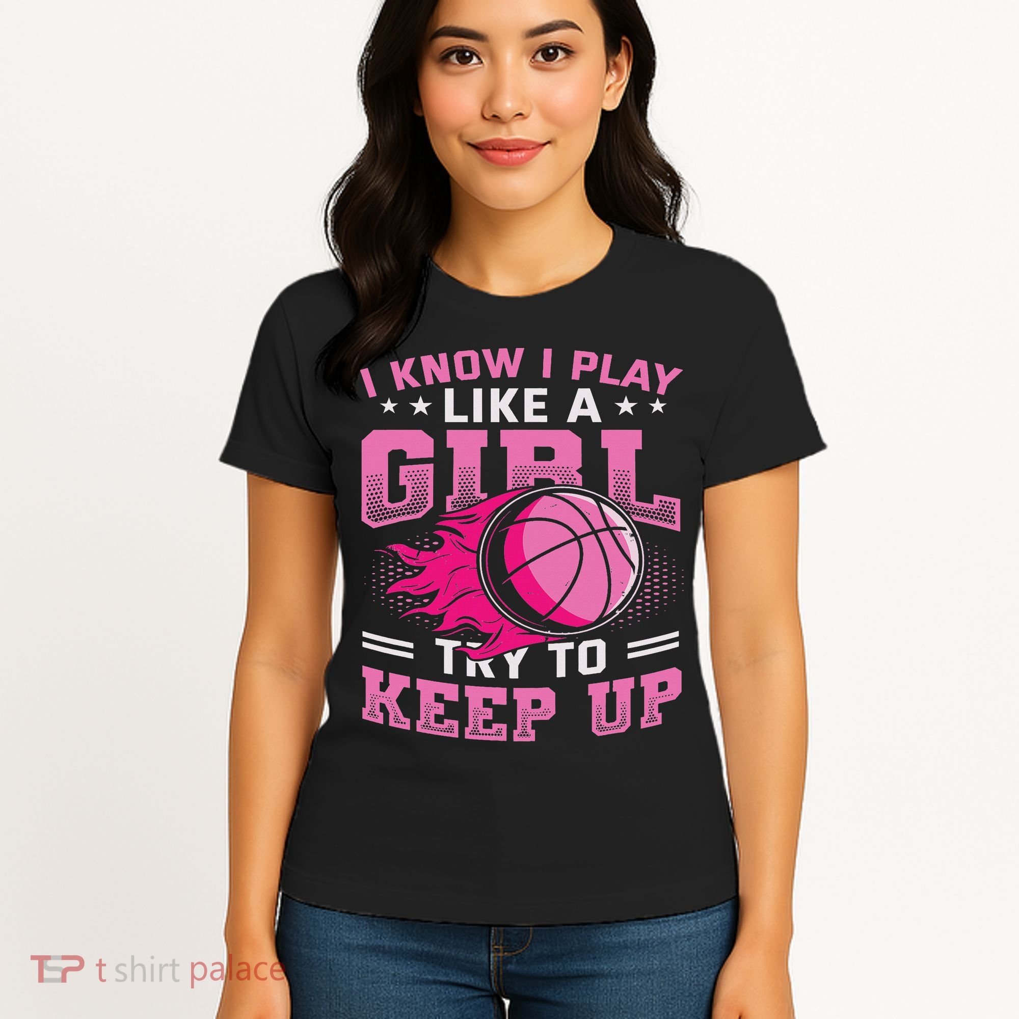 Play Like A Girl Basketball Women's T-Shirt