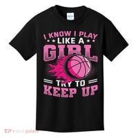 Play Like A Girl Basketball Kids T-Shirt thumb 0