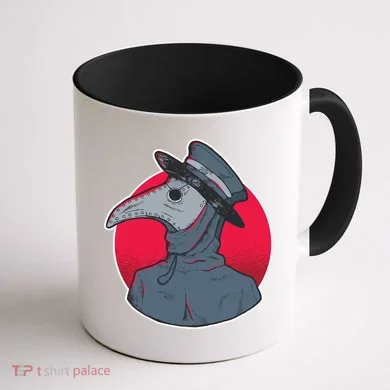 Plague Doctor Mask Coffee Mug back