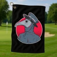 Plague Doctor Mask Golf Towel thumb 1