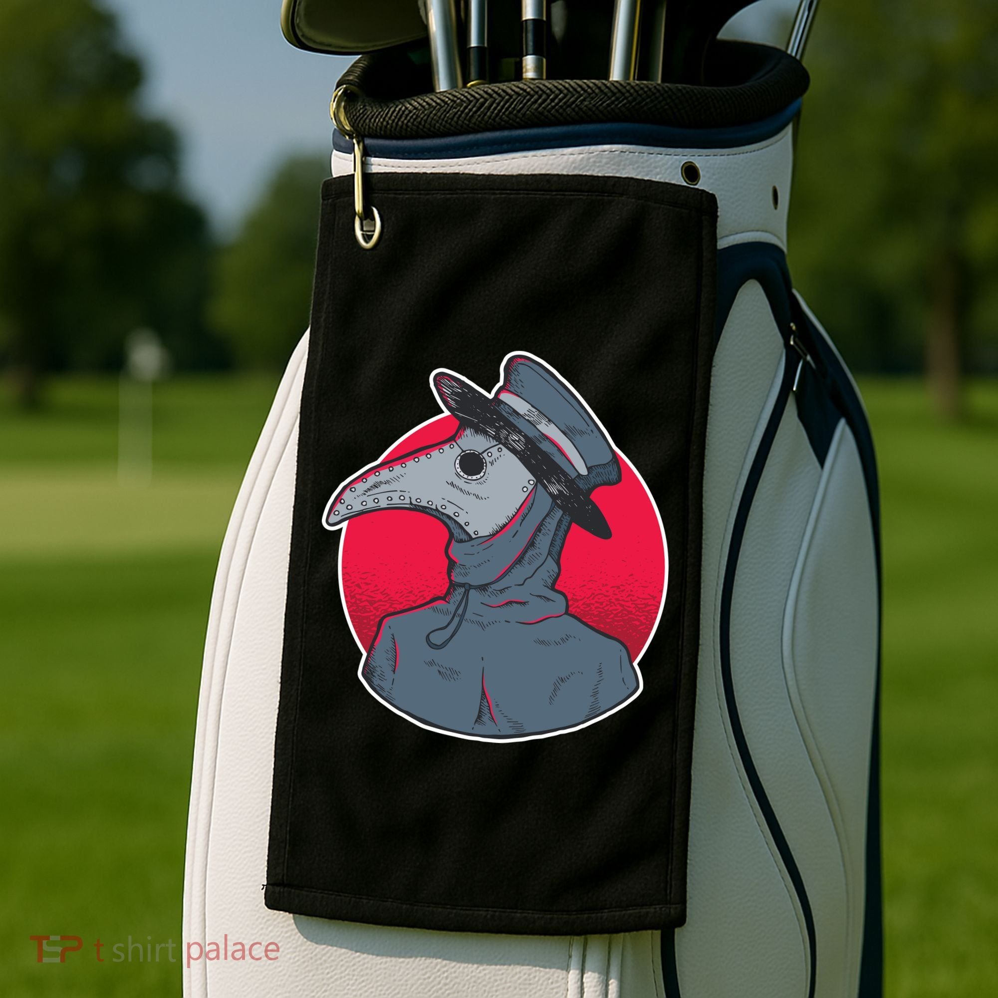 Plague Doctor Mask Golf Towel