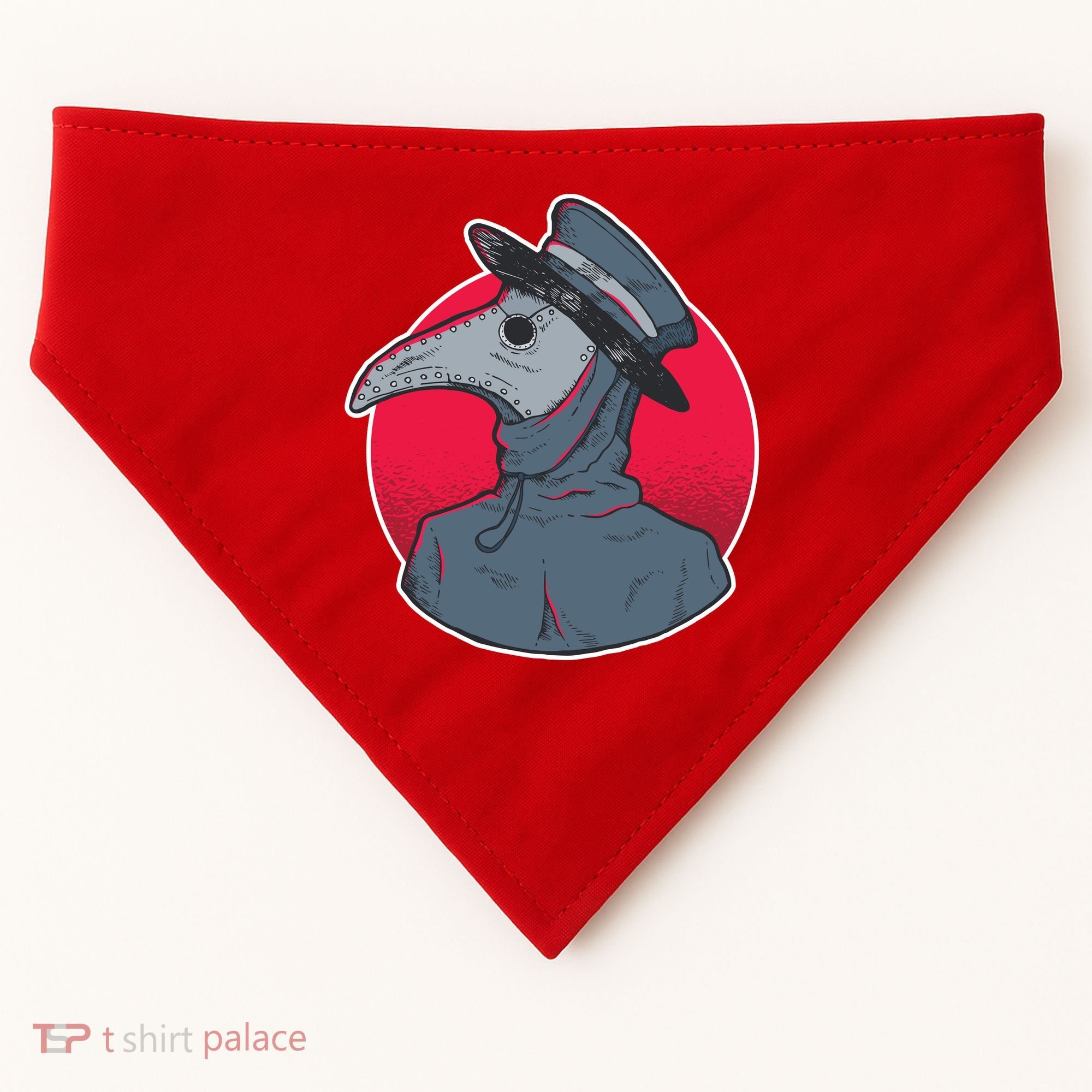 Plague Doctor Mask USA-Made Doggie Bandana