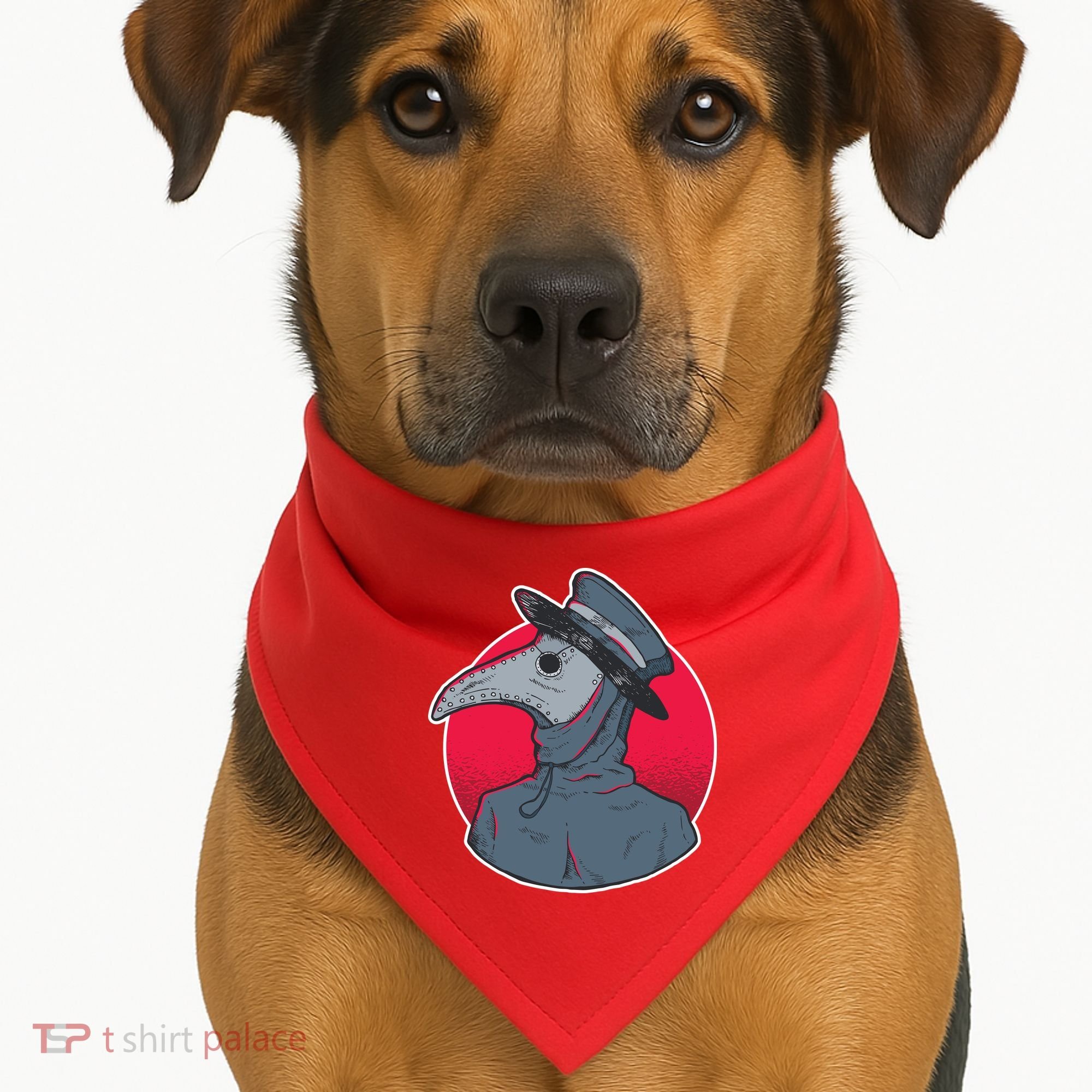Plague Doctor Mask USA-Made Doggie Bandana