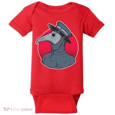 Plague Doctor Mask Baby Bodysuit