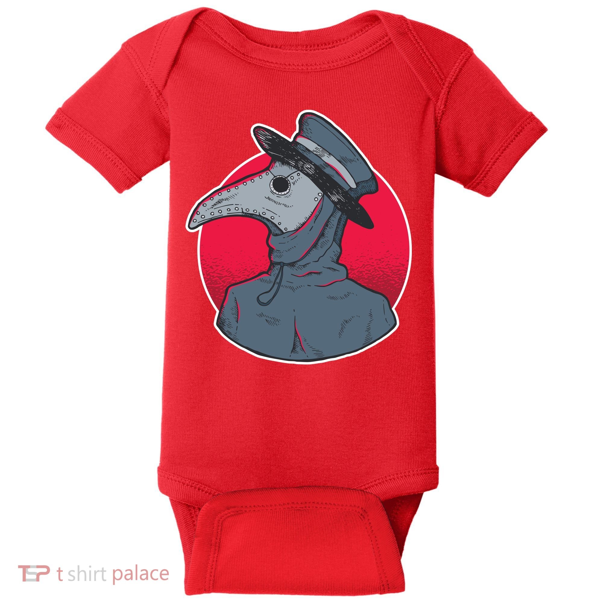 Plague Doctor Mask Baby Bodysuit