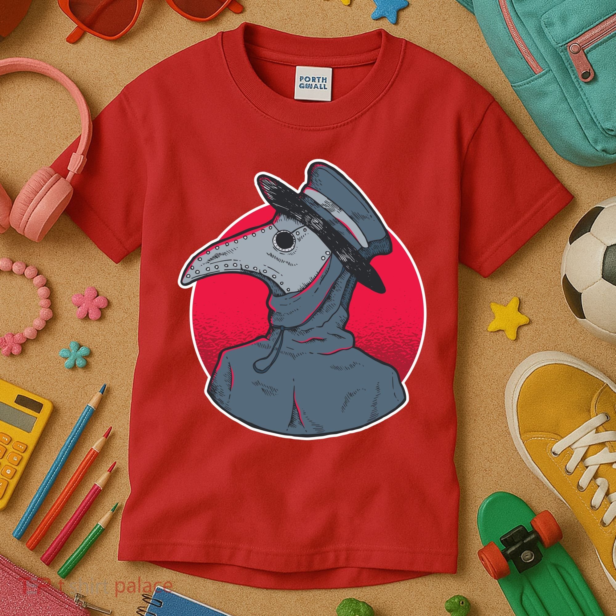 Plague Doctor Mask Kids T-Shirt